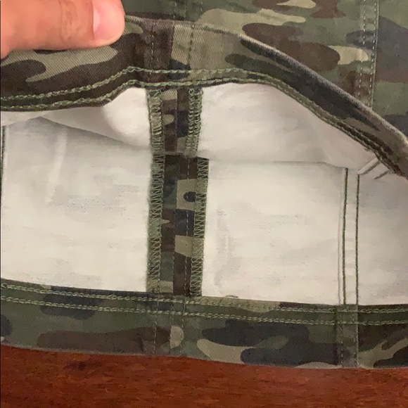 3/$60 Free People camo pattern skirt - Picture 3 of 7